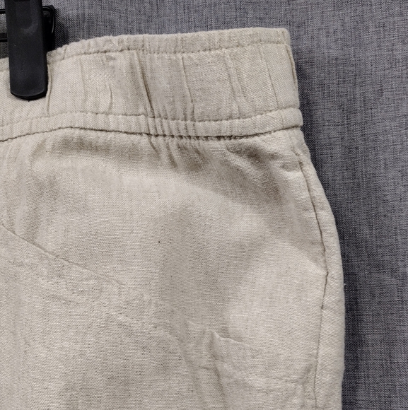 NWOT Old Navy Linen Blend Pants Womens 3X Tan Boho Retro 90s Y2K Minimalist - Picture 3 of 8